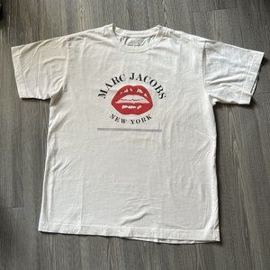Marc Jacobs Starmouth Lips White Graphic t-shirt Size S